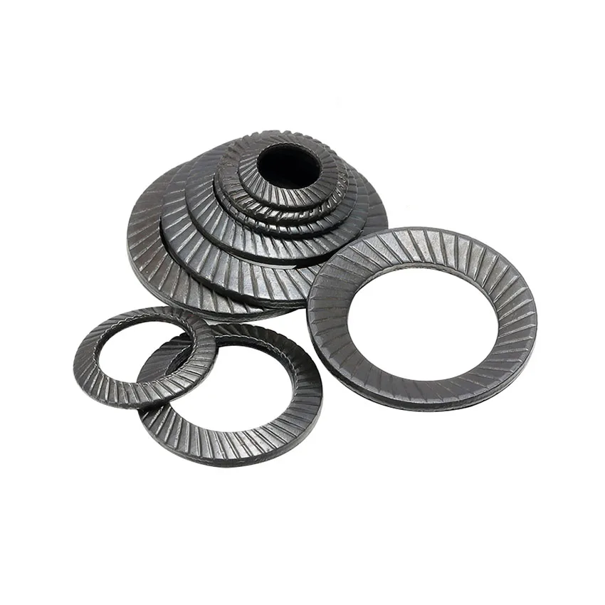 

5/10PCS Self Serrated Safety Washers Vibration Locking Serrated Lock Washers M3-M36