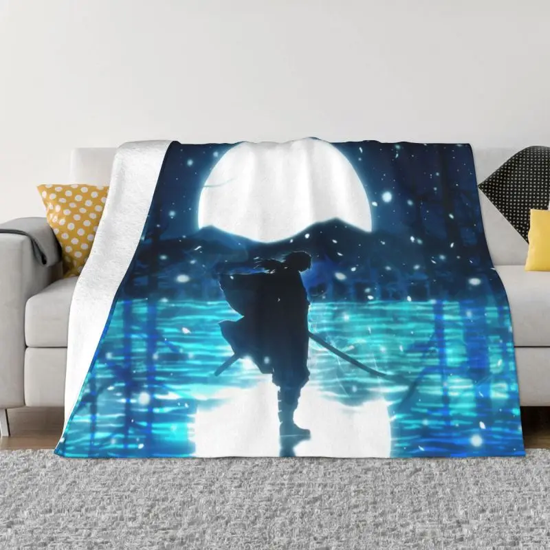 

Demon Slayer Anime Blanket 3D Printed Soft Flannel Fleece Warm Throw Blankets for Home Bedding Sofa Quilt