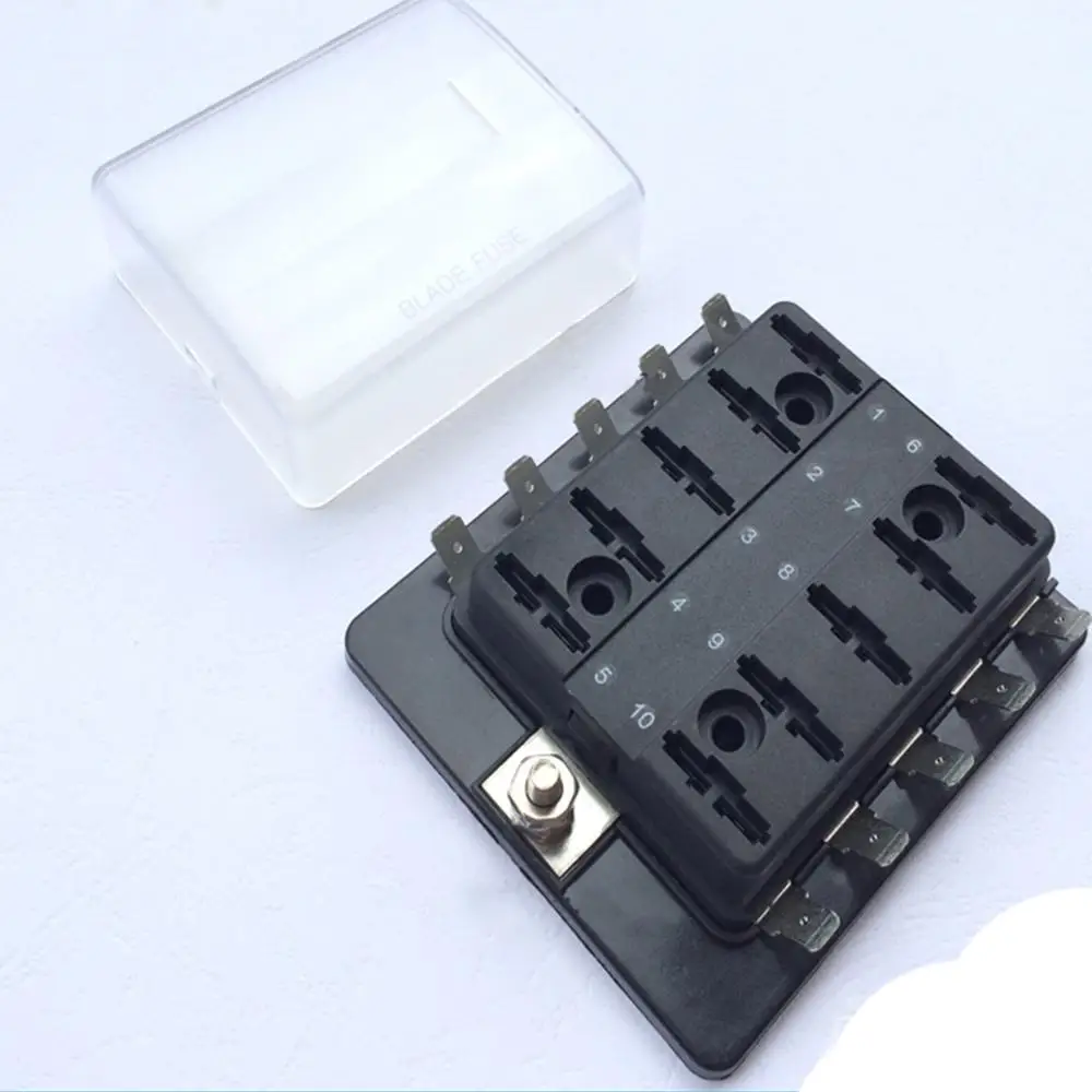 

DC12V/24V/32V 10-Way LED Fuse Box Block Holder Car Boat Automotive Vehicle D