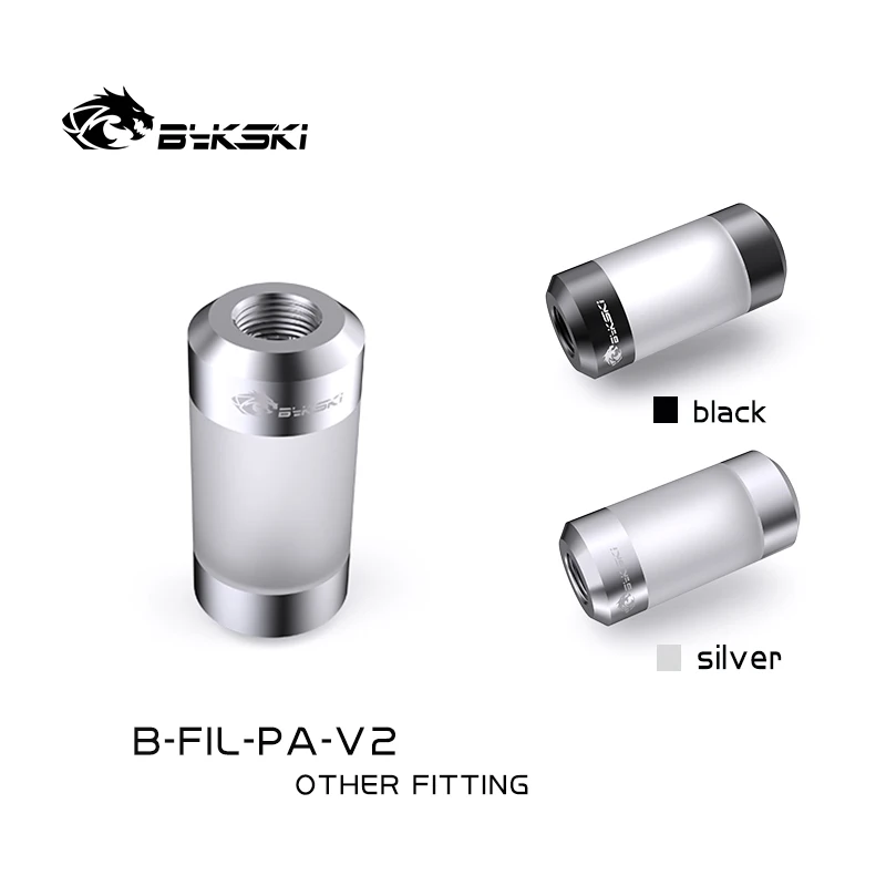 

Bykski Double G1/4 Metal + Acrylic Filter Water System Dedicated Dual Spiral Pattern Metal Filters Connector Computer Fitting