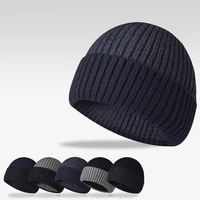 mens fashion color blocking warm ski beanie hat womens new outdoor core yarn thickening autumn and winter knitted pullover hat
