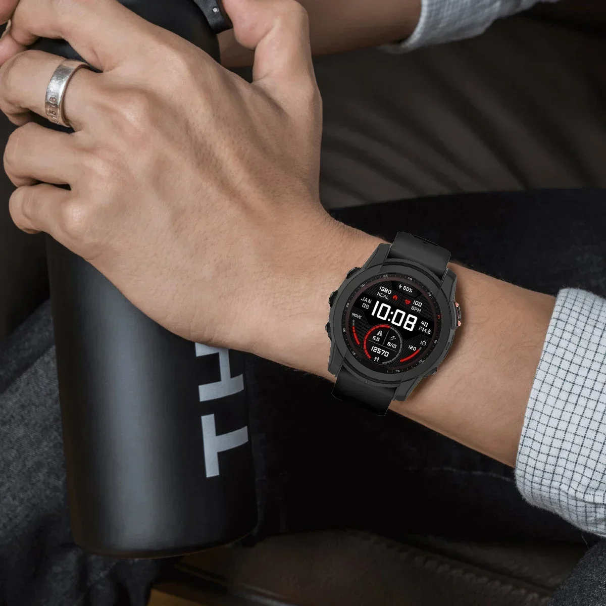 Защитный чехол из ТПУ для смарт-часов Garmin Fenix 7X Мягкий защитный аксессуары