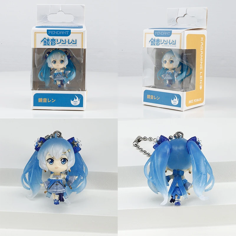 Брелок Hatsune Мику 4 см с аниме-фигуркой супер милый брелок подарок для девочек