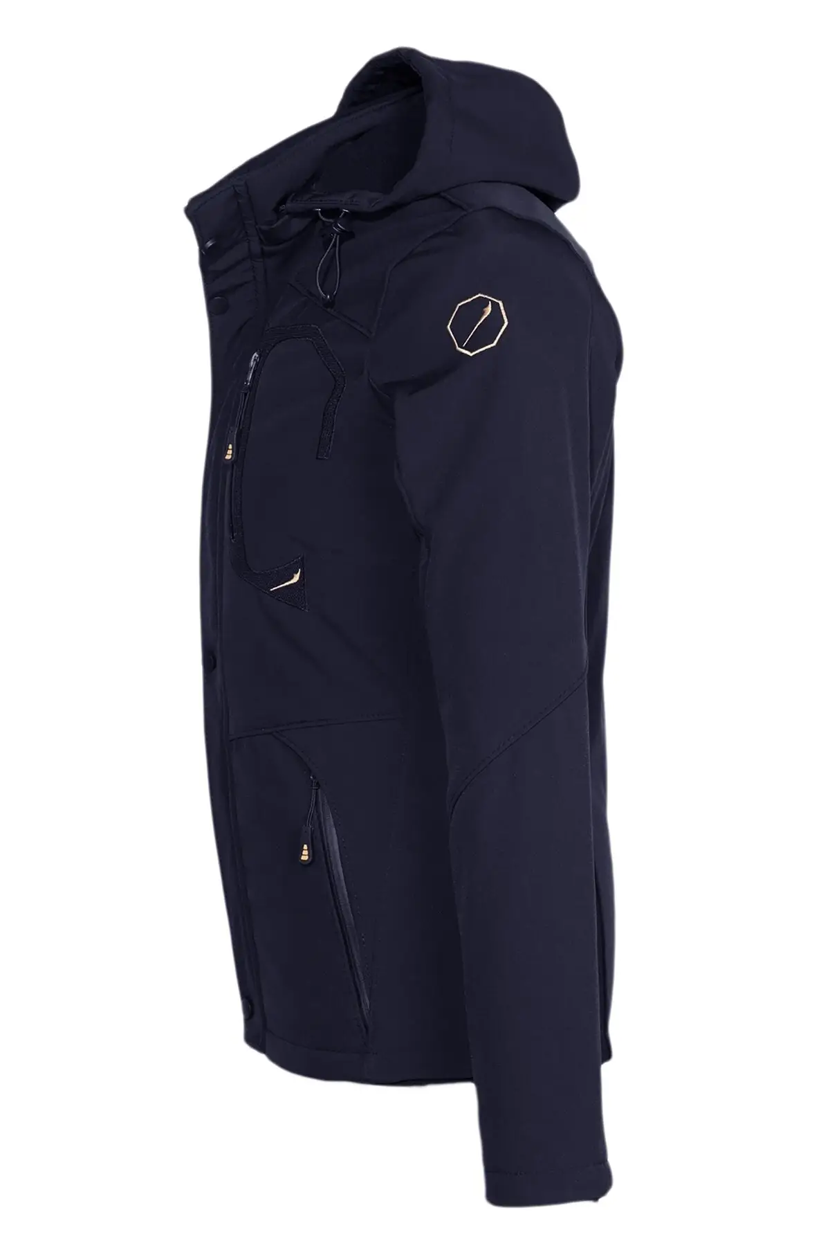 Waterproof And Windproof Shearling Softshell Men's Coat