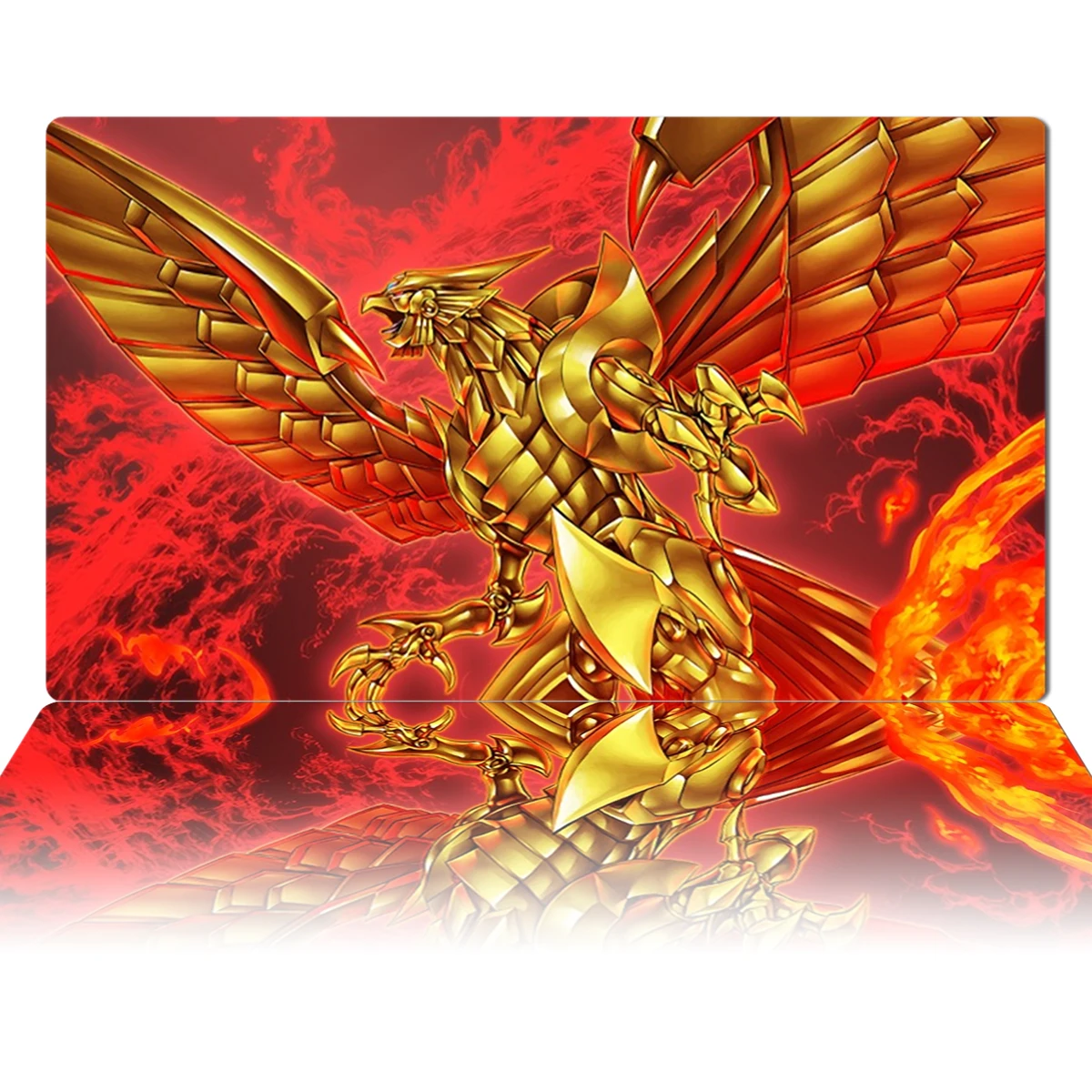 Игровой коврик YuGiOh TCG Крылатый Дракон Ra OCG игровой для карточек с играми аниме