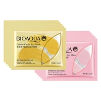 bioaqua 20pcs sakura gold caviar crystal collagen eye mask moisturizing skin firming anti wrinkle anti dark circle eye patch
