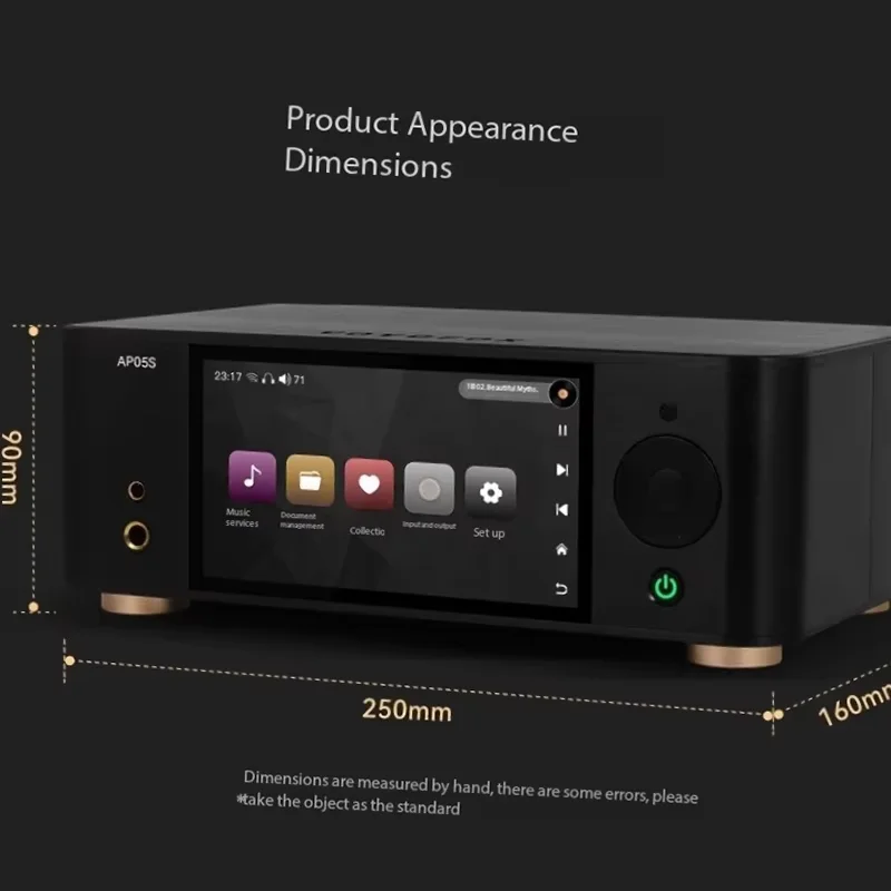 VOVOFOX AP05S Цифровой музыкальный плеер без потерь двойной декодер ES9038Q2M DSD512