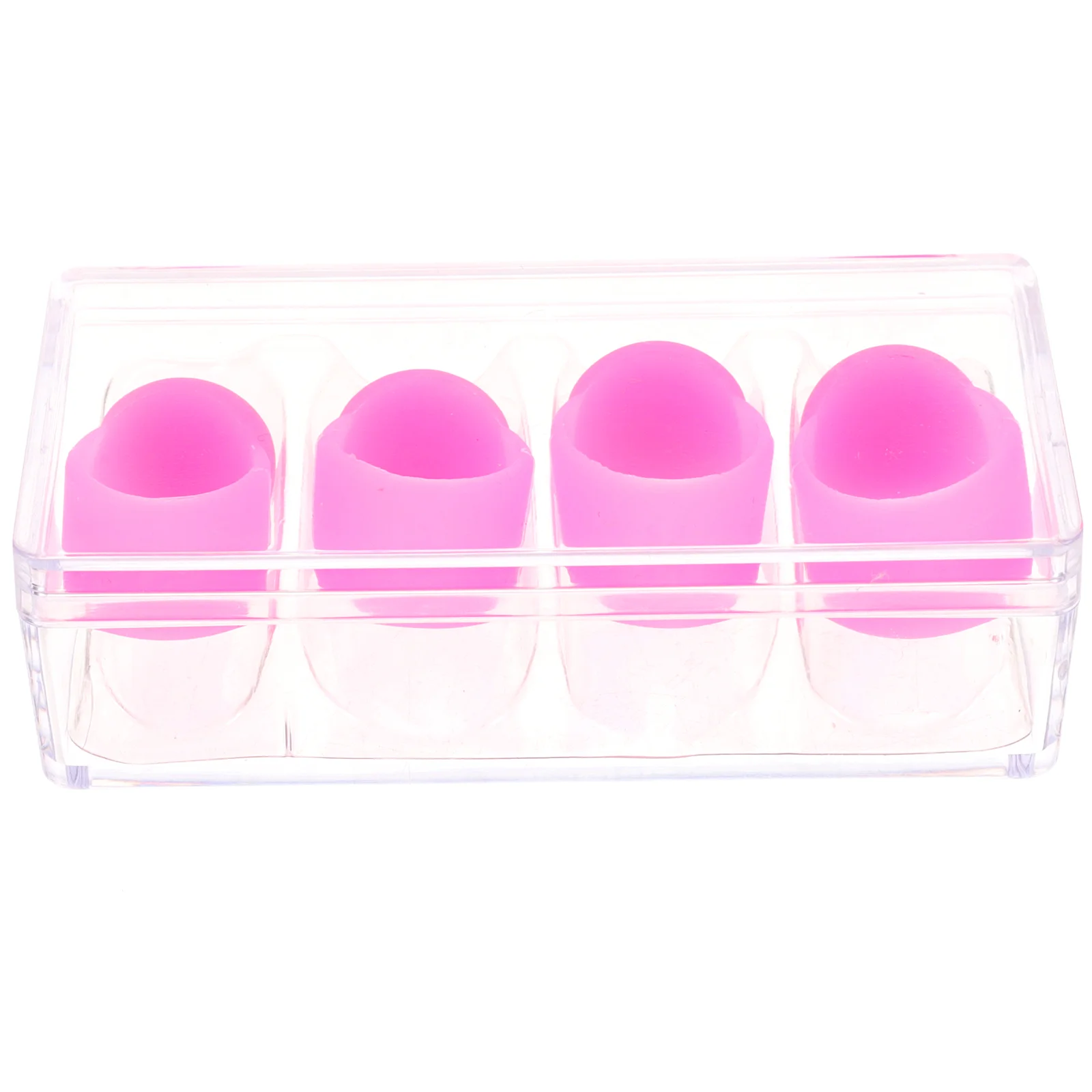 

4 Pcs Auxiliary Tool Finger Cover Tongue Drum Sleeve Silicone Pick Knocking Silica Gel Ethereal Parts Sleeves Thumb Protector