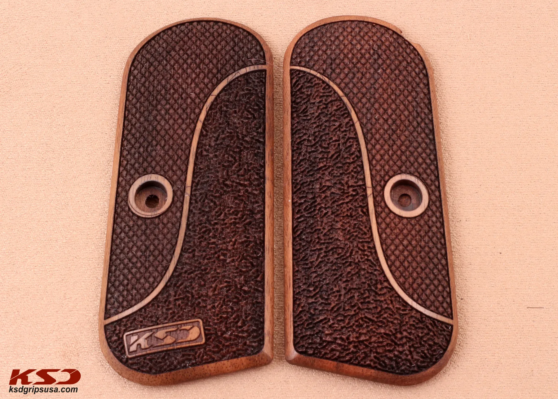 

Ksd Colt 1903 / 1908 Hammerless Model Compatible Walnut Grip for Replacement with Half Pattern