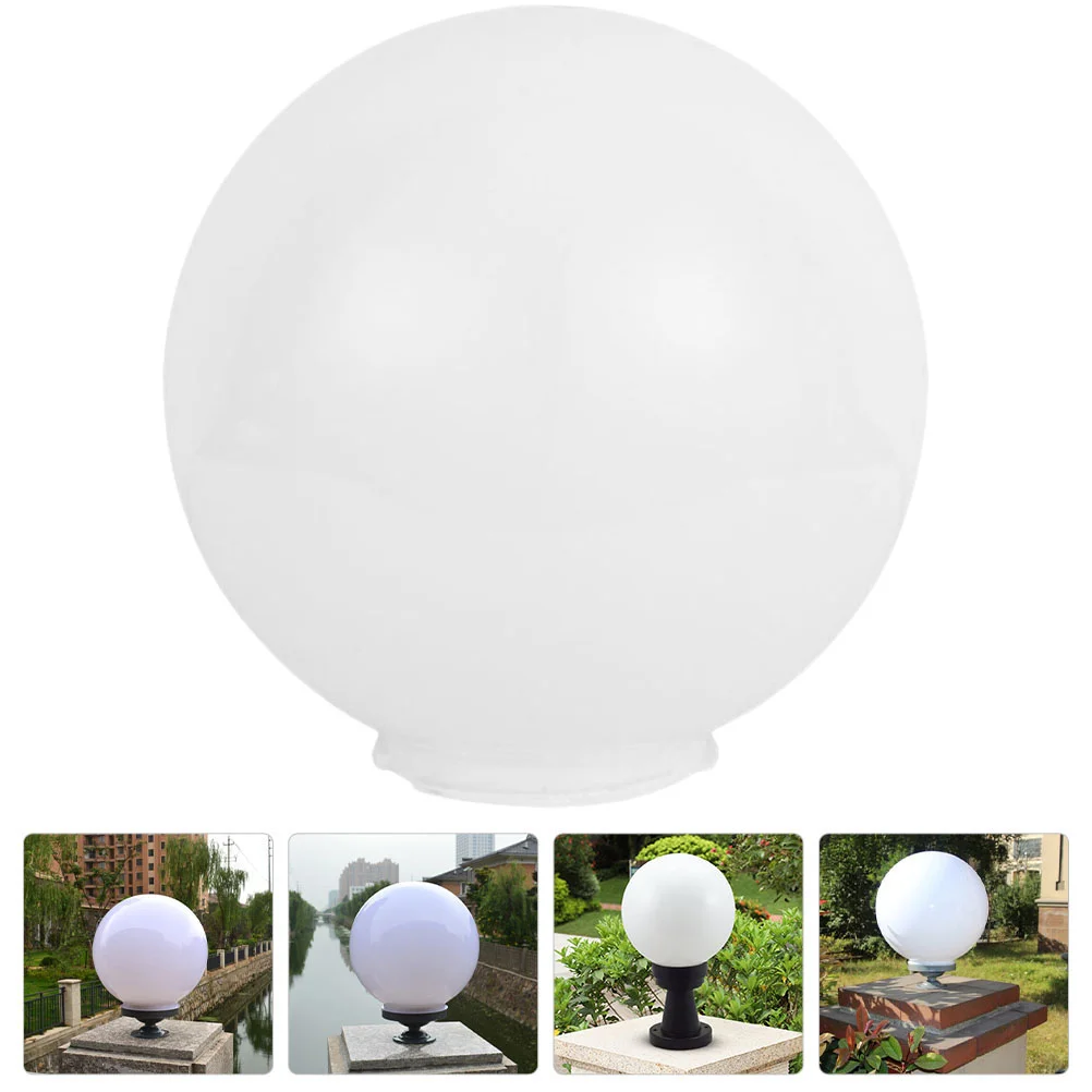 Lamp Post Cover Outdoor Light Covers Balls Shaped Lamp Shade Sphere Lamp Shade Fence Decorations Outdoor
