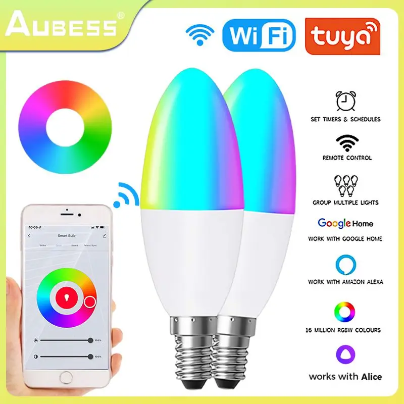 

Умная лампа с Wi-Fi, 5 Вт, 2/3/5 шт.