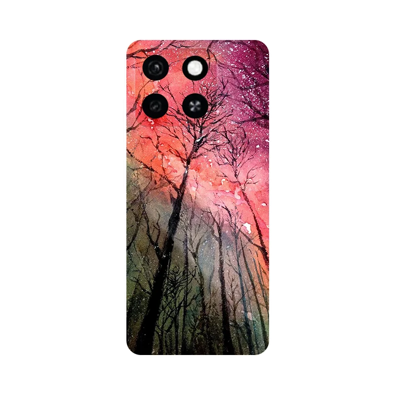 Чехол для ZTE Blade A55 2024 Мода Девушка Цветок Мягкий силиконовый бампер Задняя крышка