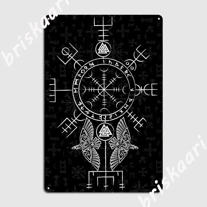 

Викингов Compas Vegvisir металлический знак для кинотеатра, кухня, персонализированные пластины, жестяной знак, постер