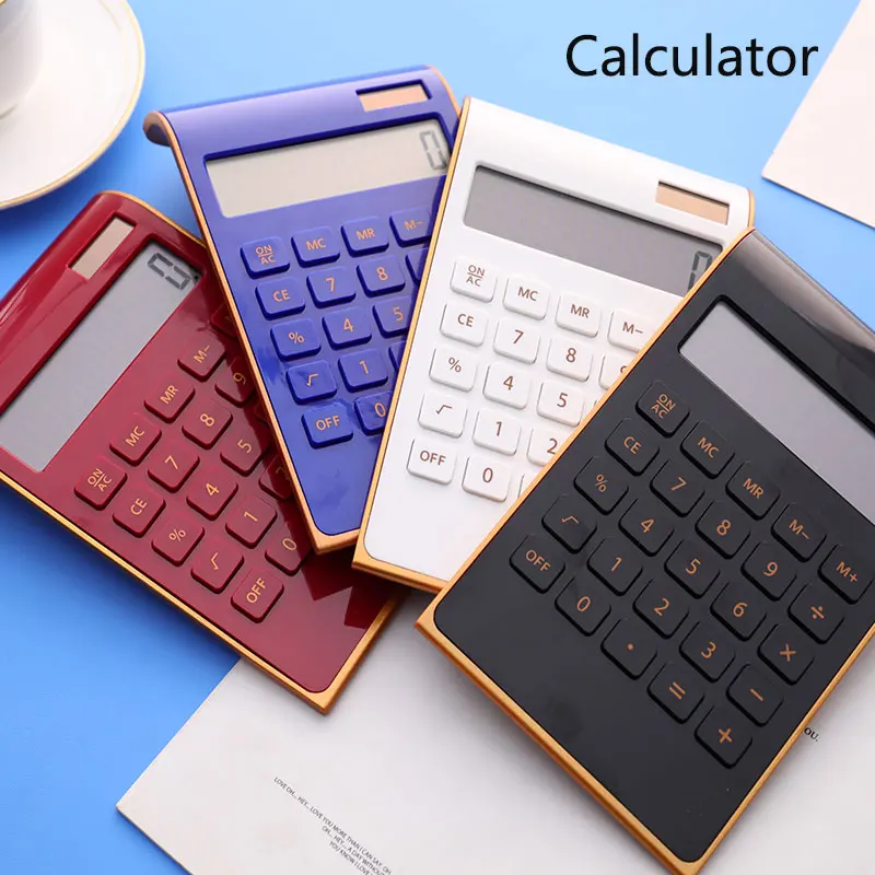 

New Desktop Calculator Dual Power Handheld Desktop Calculator with Large LCD Display Big Sensitive Button Commercial Tool