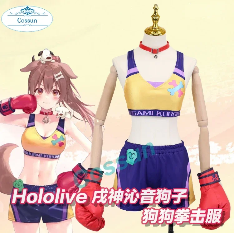 Vtuber Hololive Inugami Korone Косплей Бокс Спортивная одежда Хэллоуин Ролевая игра Женский