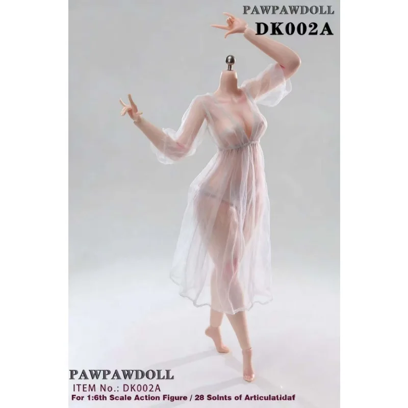 Фото PawPawDoll DK001 DK002 Предзаказ: Аниме-фигурка девушки 1/6, увеличенная грудь, бесшовное тело 26,5 см, с макияжем, из платинового силикона, женская экшн-фигурка №2