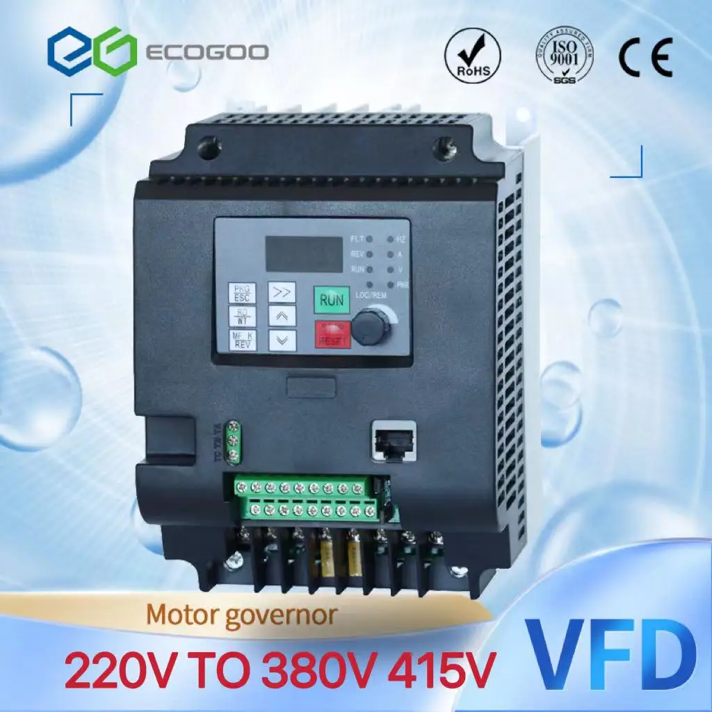 

Инвертор VFD 4 кВт 220 кВт 380 кВт 220 В 380 В in и в out, однофазный бытовой электрический вход и реальный трехфазный выход в
