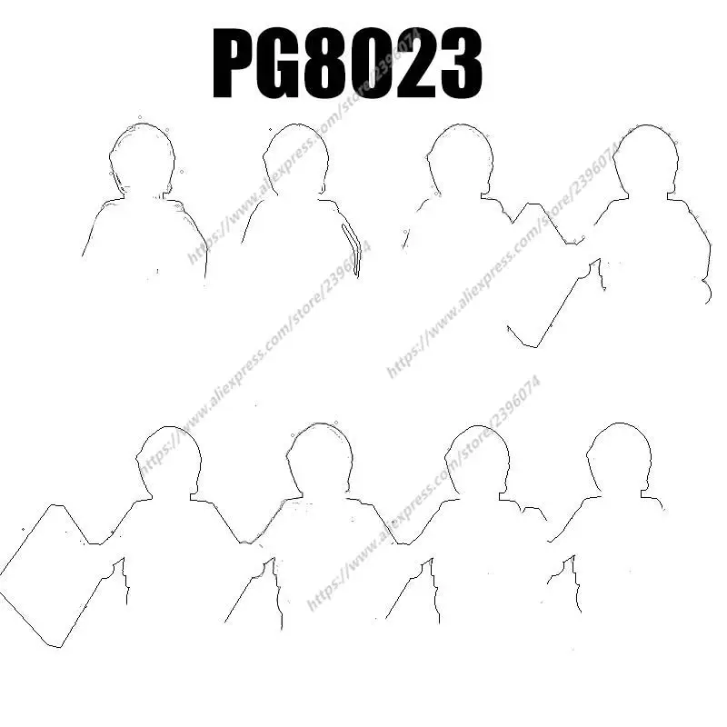 PG8023 фигурки героев фильмов, аксессуары, строительные блоки, кирпичи, игрушки PG653 PG657 PG658 PG659 PG660 PG661