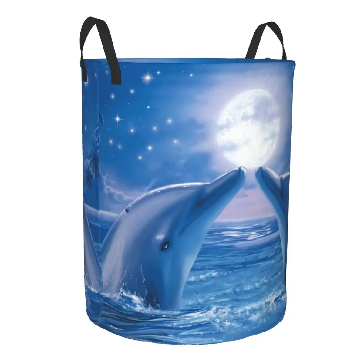 Корзина для белья с симпатичными дельфинами складная корзина морское существо