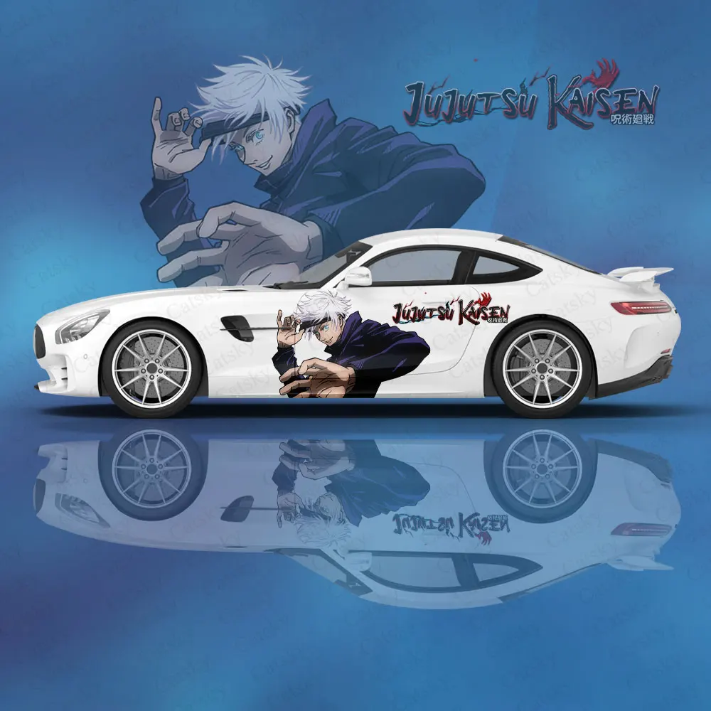 Аниме наклейки на автомобиль Satoru Gojo тюнинг автомобиля гоночная виниловая