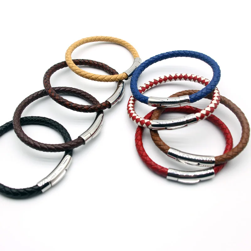 

Классические Коричневые Плетеные Кожаные Браслеты LW10 с энтузиазмом для мужчин и женщин, ювелирные изделия