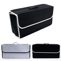 car trunk organizer foldable felt cloth storage box case auto interior accessories portable stowing tidying container bags