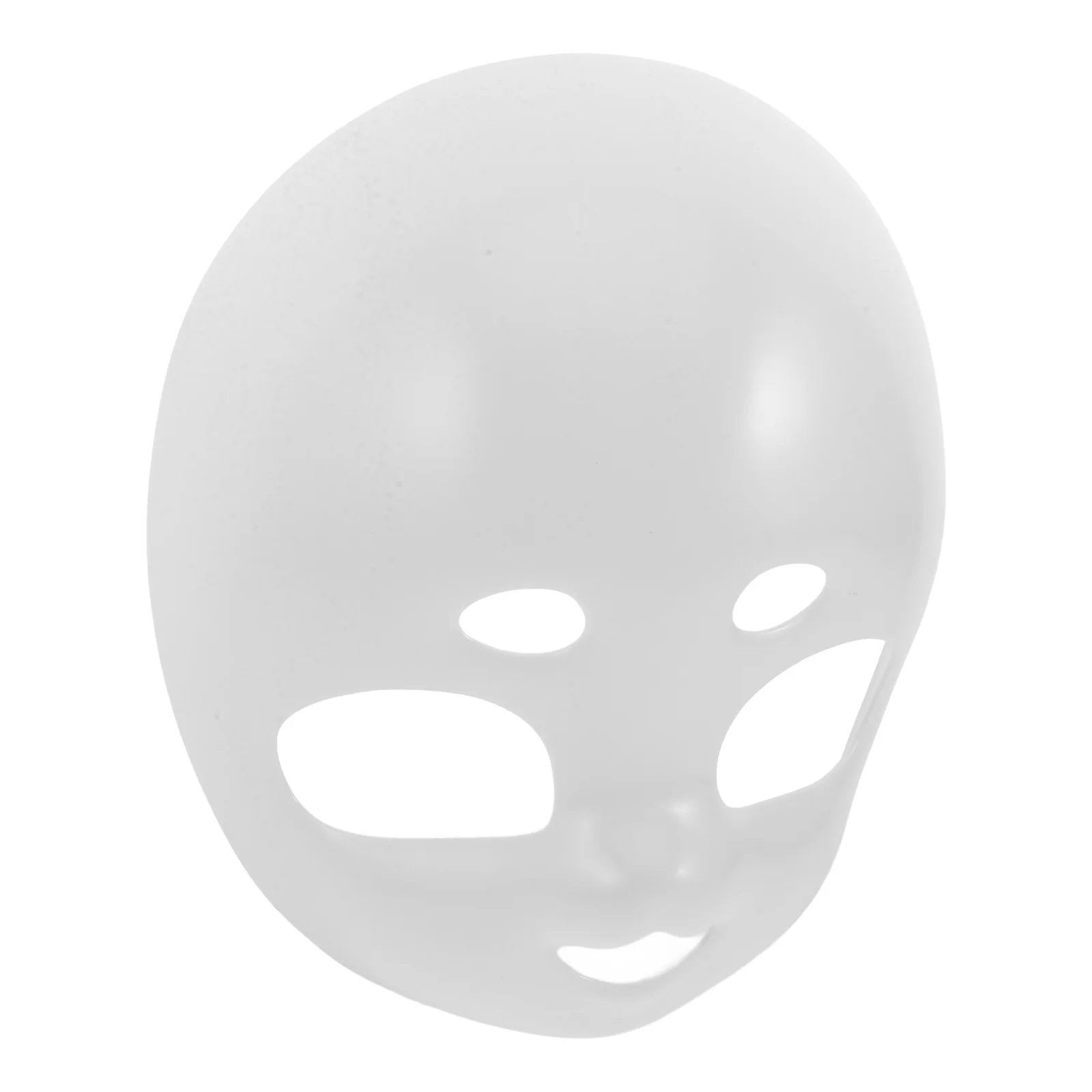 Белая пластиковая полнолицевая маска для косплея реалистичная с дизайном черепа