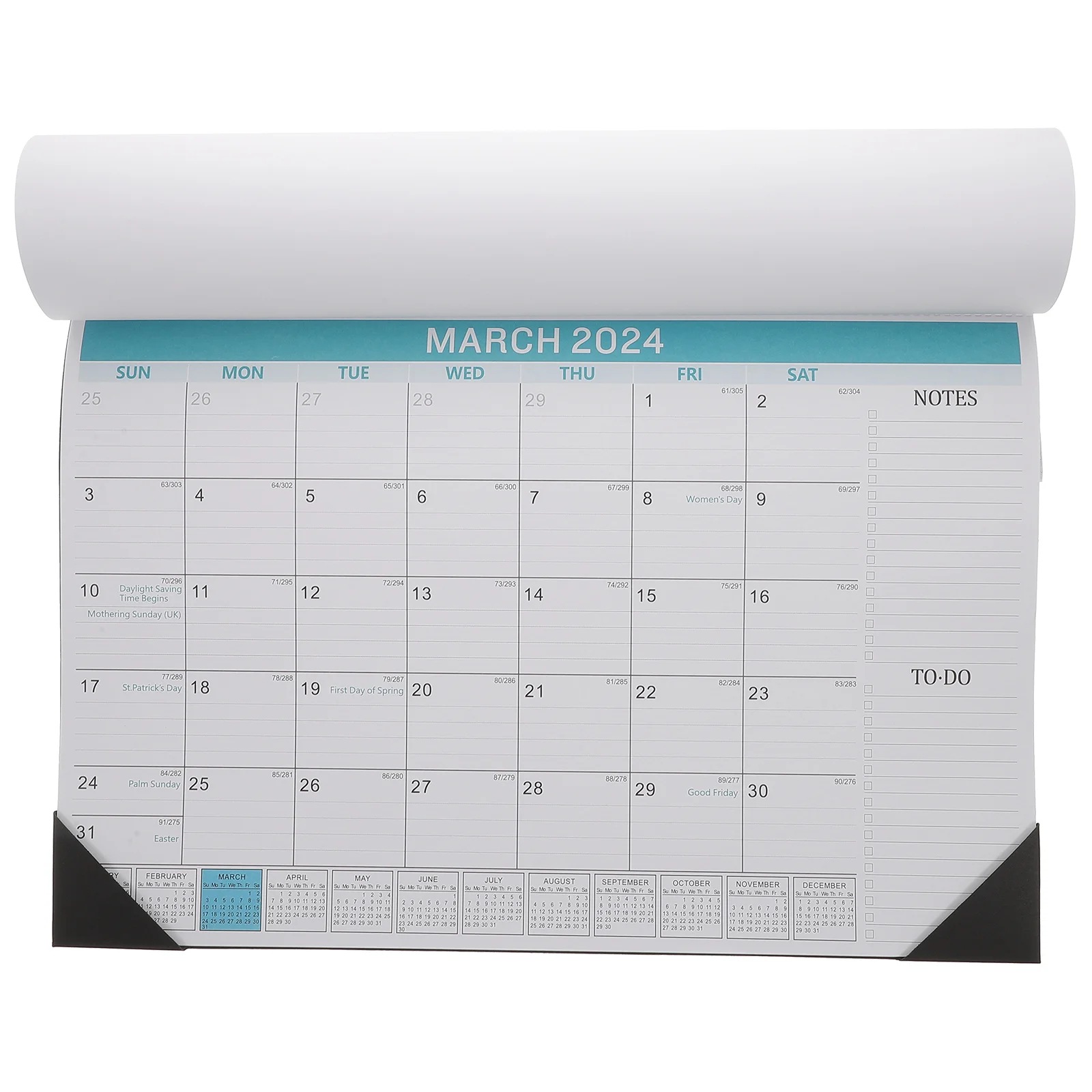 

Calendar Wall Monthly Planner 2024 Schedule Hanging Academic Month List Daily Paper Memo Work Planning Todo Tearable Workout