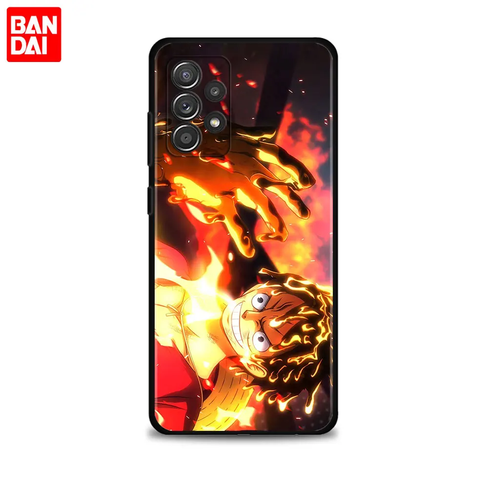 phone case for samsung galaxy a12 a52 a51 a32 a21s a71 a31 a02s a72 a41 a22 a11 celular funda one piece sun god luffy gear 5 free global shipping