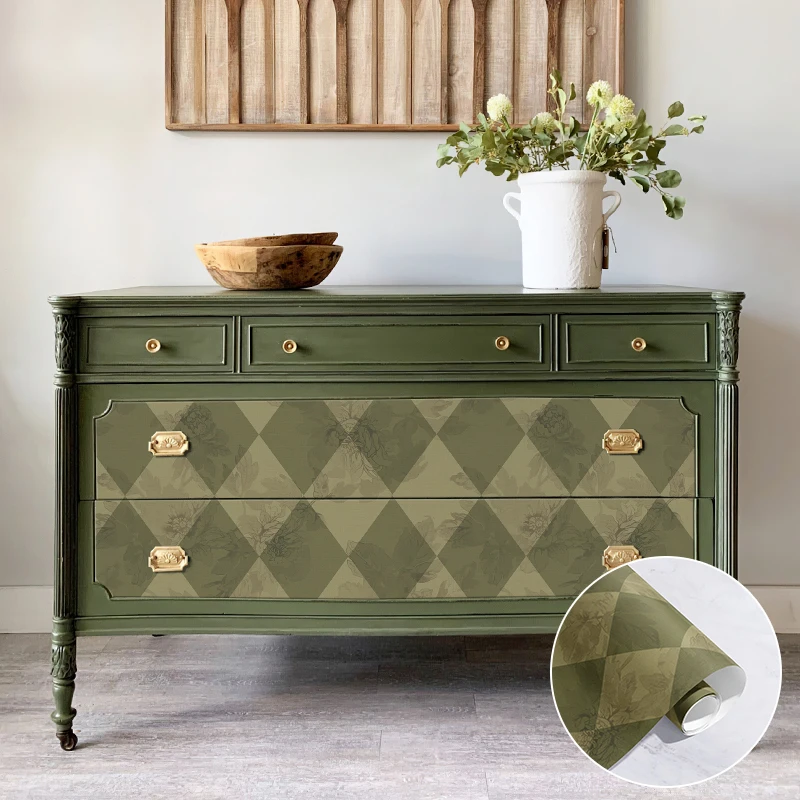 Темно-зеленые ребристые решетчатые обои винтажные цветные перекрещивающиеся