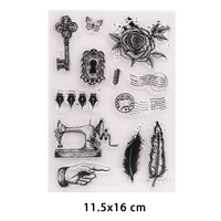 retro vintage clear stamps for diy scrapbooking crafts stencil fairy plants rubber stamps card make photo album decor