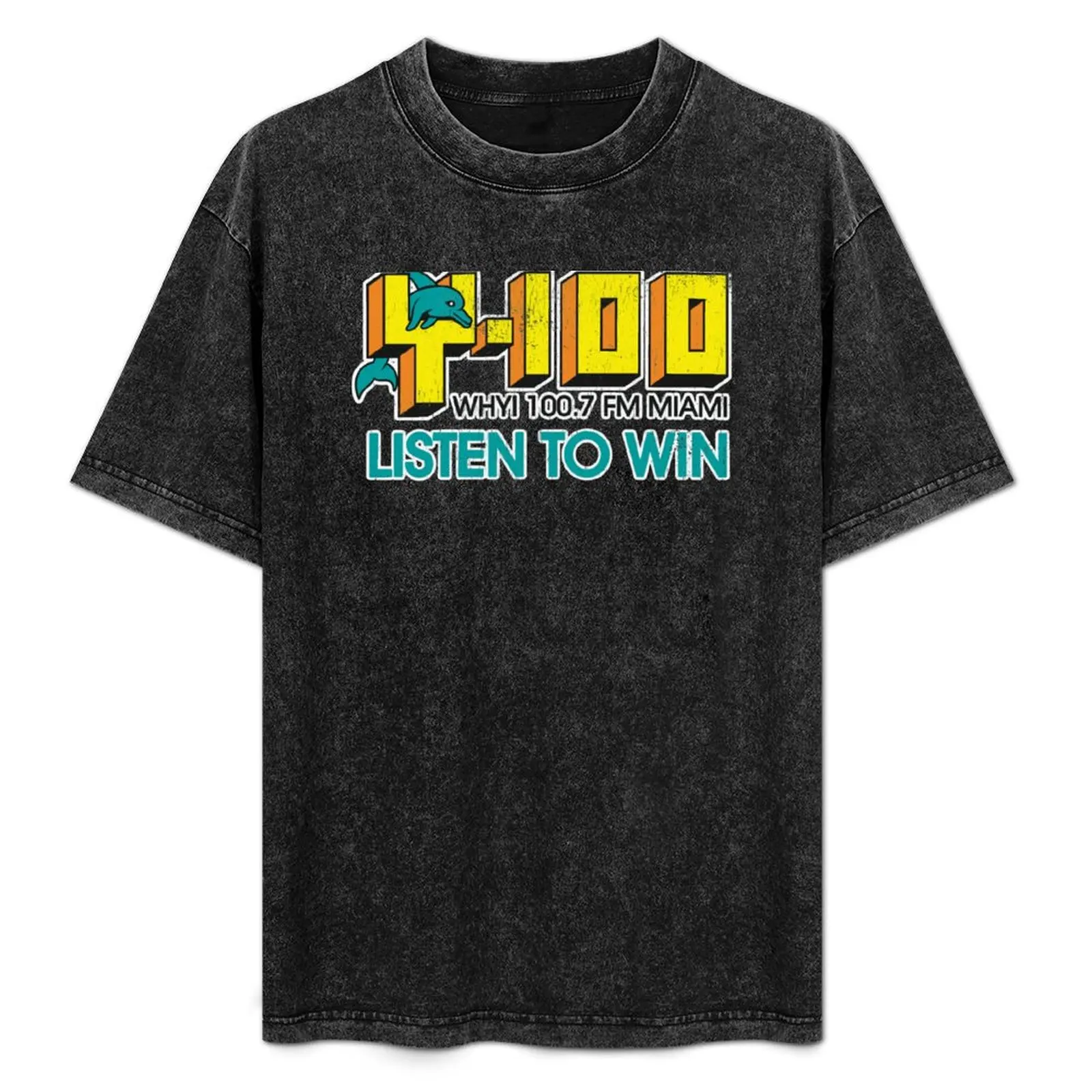 Y-100 FM Miami: Listen To Win футболка мужская одежда большие размеры аниме на заказ