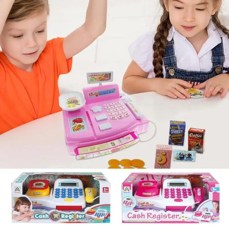 

Cash Register Toy Children Toys Cashier Kid Simulation Electronic Counter Verification Role Cashier Toy Gift Pretend Play