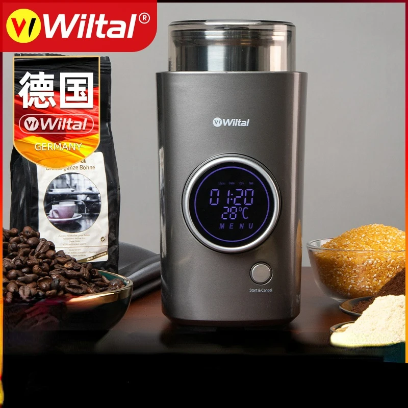 

German Automatic Electric Pulverizer Ultra-fine Grinder Multi-function Pulverizer Powder Household Small Dry Grinder 220V 200W