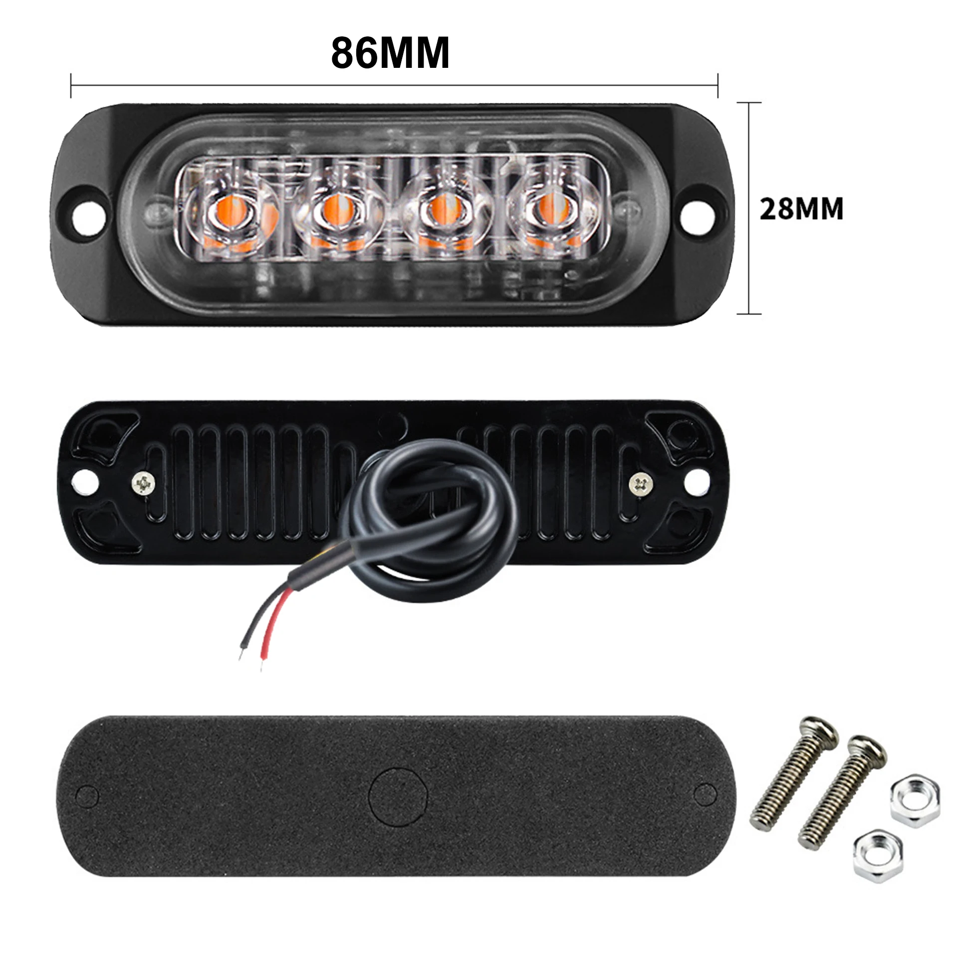 Грузовой Грузовик 12 В/24 В С 4 Светодиодными Фонарями Фотоэлектрическая Дорожная