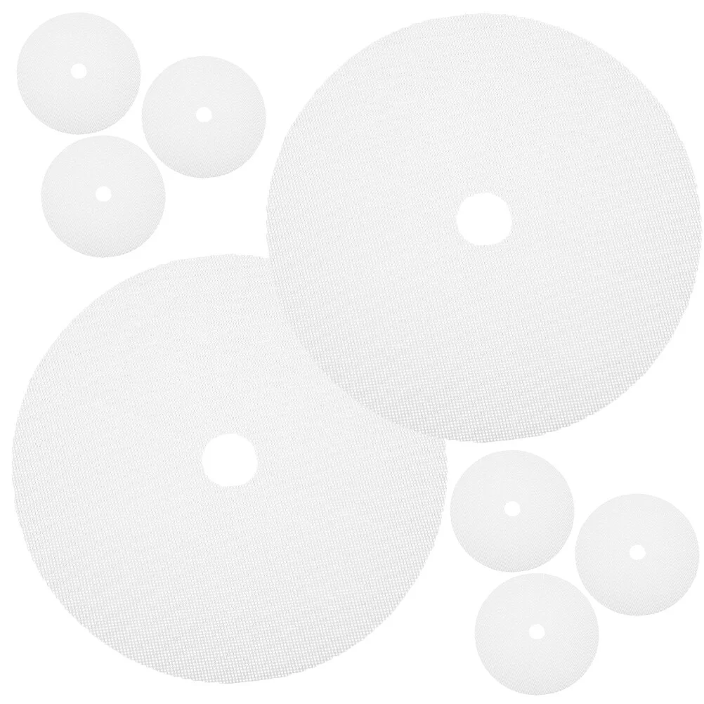 

8pcs Fruit Dryer Mat Silicone Dehydrator Sheets Reusable Dehydrator Trays Round Fruit Drying Mesh