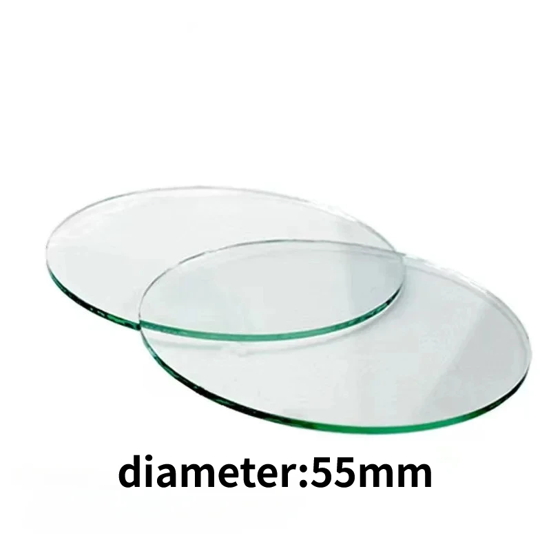 

Круглая прозрачная плоская стеклянная линза 35 мм, 40 мм, 45 мм, 50 мм, 55 мм, 60 мм, 65 мм для светодиодного фонарика, потолочного фонаря, налобного фонаря, настраиваемого