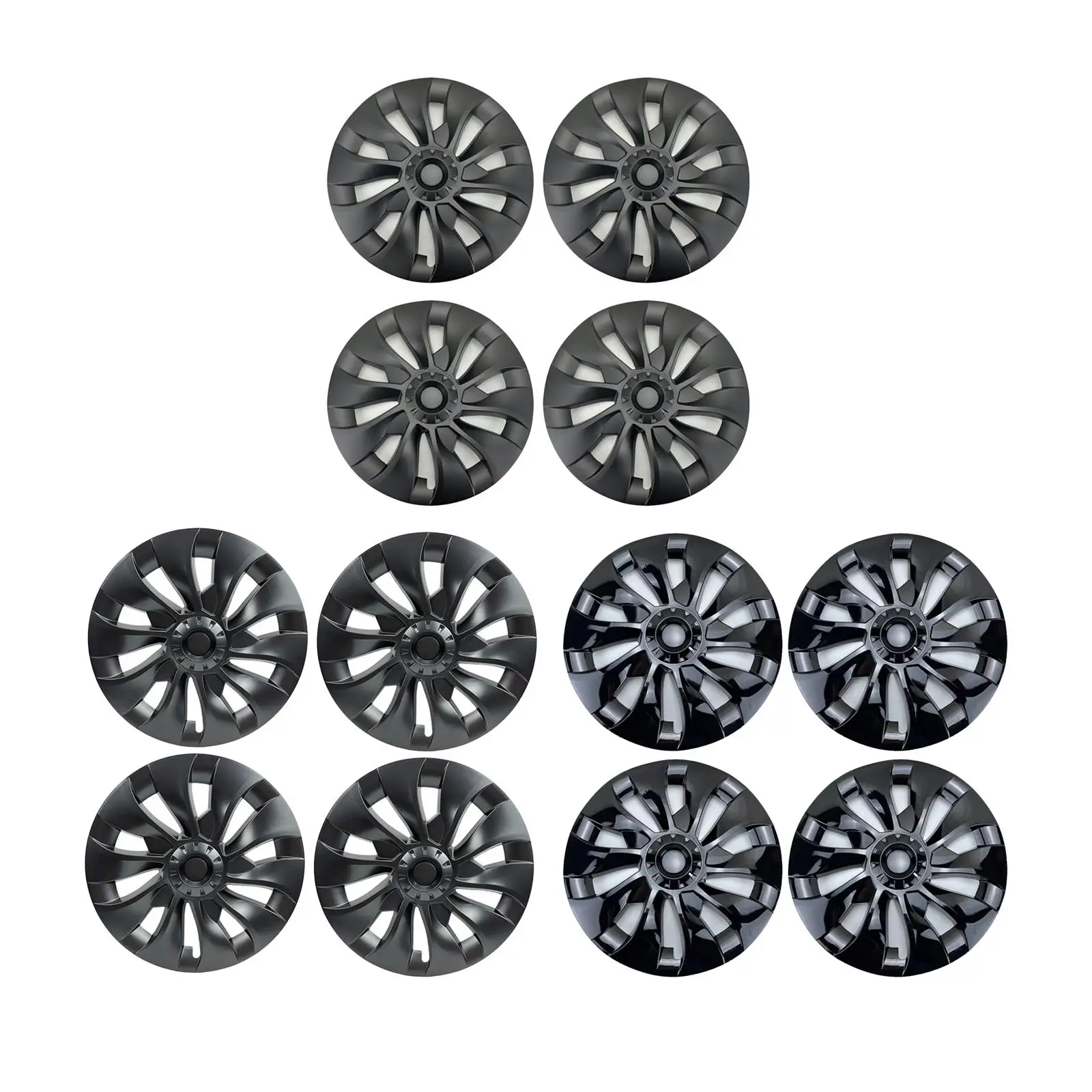 

4 Pieces 18" Hub Caps Repair Professional Wheel Cap Full Rim Covers Hubcap