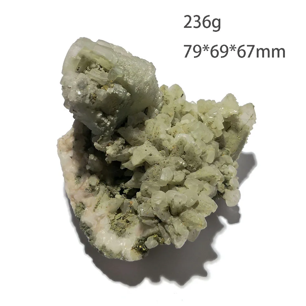 

236 г C5-4E Природный кальцит доломитный минеральный кристалл, образец, украшение из Китая, бесплатная доставка