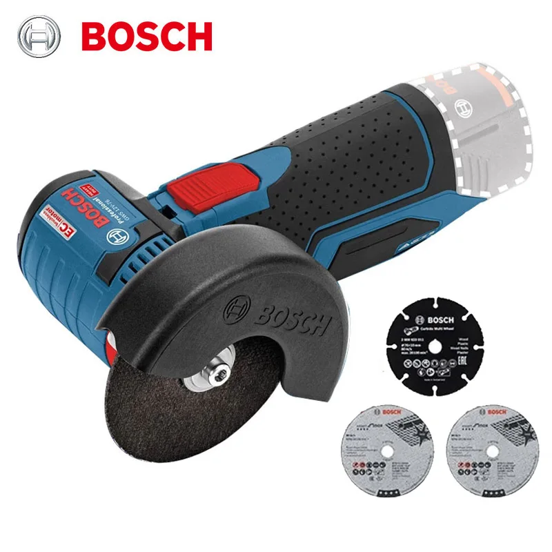 Bosch GWS12V-76 миниатюрная угловая шлифовальная машина для металла, дерева, гидроэлектрической пластиковой трубы, плитки, маленькая Бытовая литиевая электрическая режущая машина