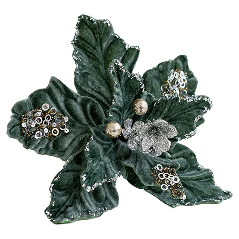 Navidad Parties Christmas Flowers Home Glitter Decorations Various Spaces Convenient Decoration Delicate Touch