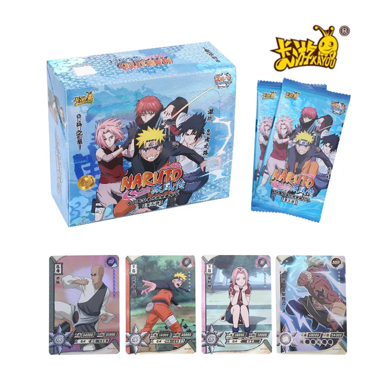 

Naruto KAYOU Card Energy Edition Uzumaki Uchiha Haruno Hatake Anime Figures Hero Peripheral Paper Game Flash Boy Toy Gift 150PCS
