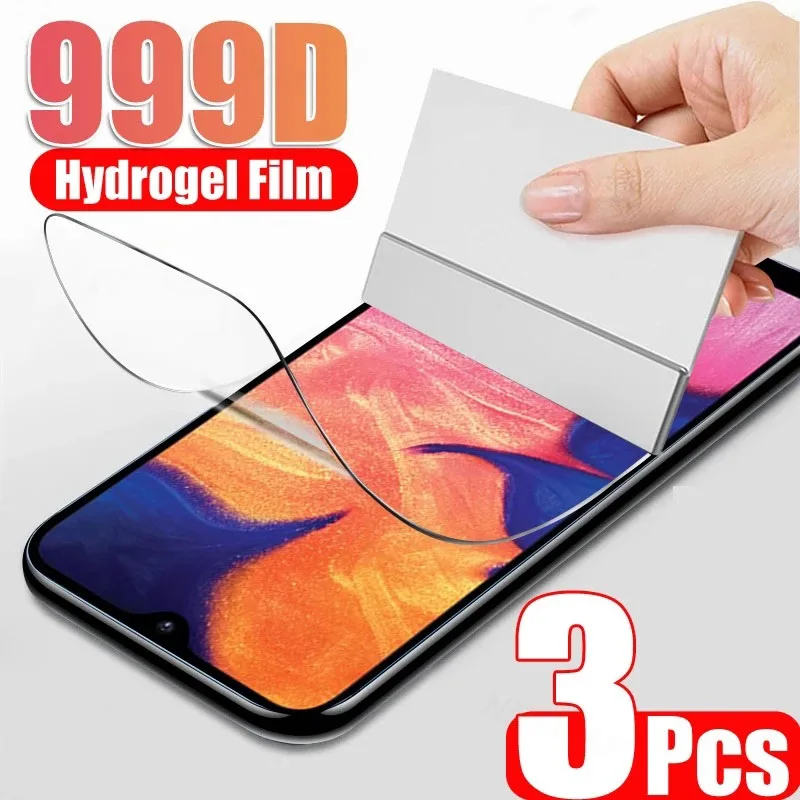 

3PCS 999D Hydrogel Film For Samsung galaxy A10 A20 A30 A40 A50 A60 A70 A80 A90 Screen Protector For Samsung A20E A30S A50S Film