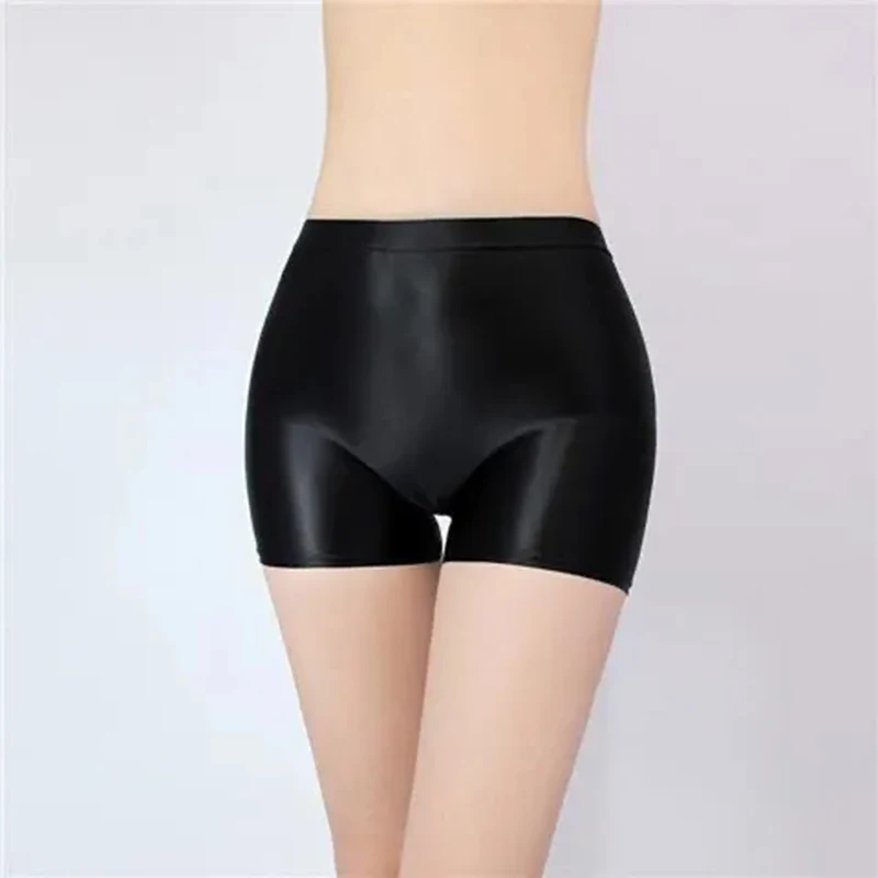 10 colors Men  Women Oil Shine Smooth Soft Underwear Sexy Lady Fancy SIssy Boxer Panties
