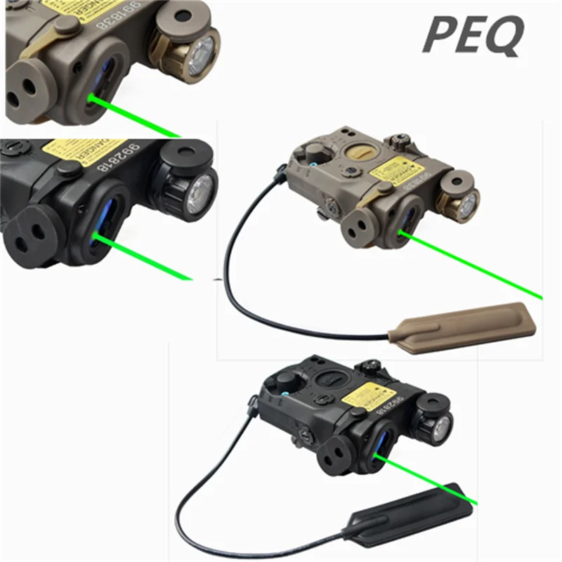 

Tactical Airsoft UHP AN PEQ-15 LA5C Red Dot Green Blue +IR Version Indicator Weapon Scout LED Light Fit 20MM Rail Hunting Laser