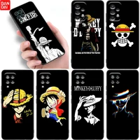 anime one piece black monkey d luffy case for samsung galaxy a12 a13 a21s a22 a23 a31 a32 a33 a50 a51 a52 s a53 a70 a71 a72 a73