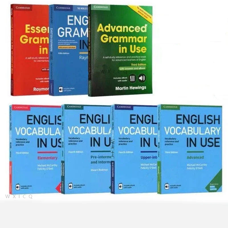 4 Cambridge English vocabulary books Advanced English grammar reading books 3 Cambridge English grammar books enlarge