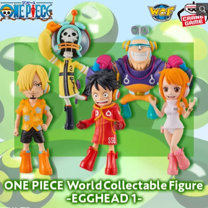 BANDAI оригинальная Слитная WCF серия EGGHEAD 1 Luffy Sanji Nami World Коллекционная Фигурка