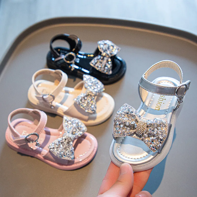 

Summer Princess Dress Shoes Girls Pretty Rhinestone Evening Party Shoes Kids Mary Janes Teens Girls Sandals Comfy Sandal F05104