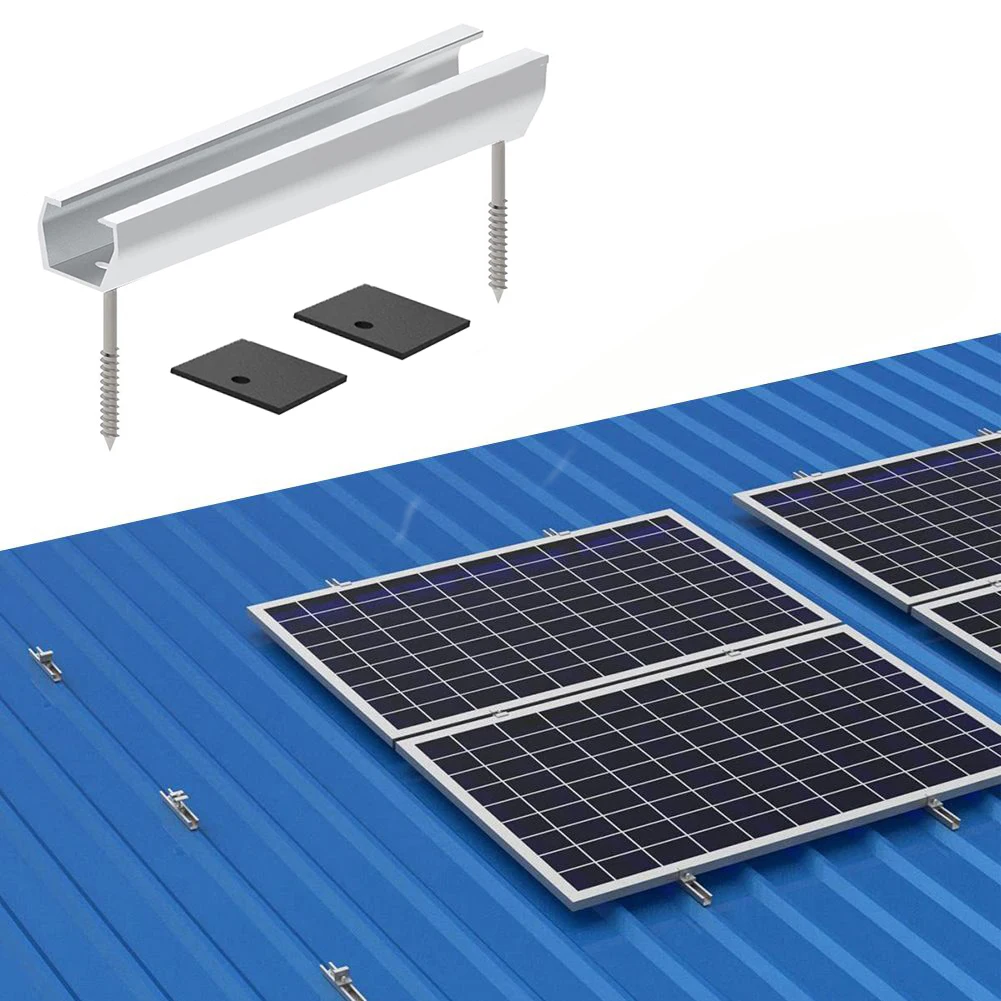 

Solar Panel Bracket Fastening Balcony Power Plant Photovoltaic Trapezoidal Rail Solar Panel Mounting Brackets Photovoltaic Solar